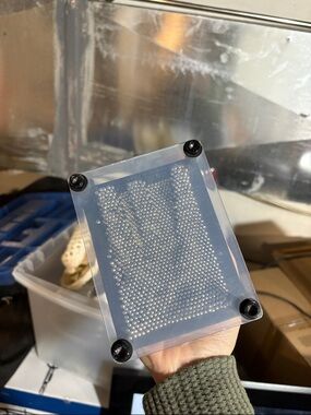 Acrylic Pin Art Handheld Board - Clear with Black Posts